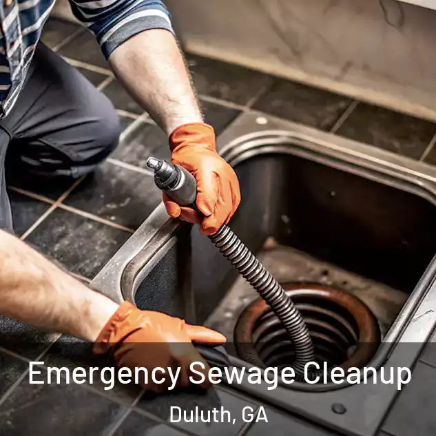  Emergency Sewage Cleanup Duluth, GA