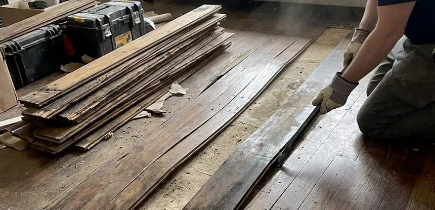 Wood Veneer Water Damage Repair Duluth