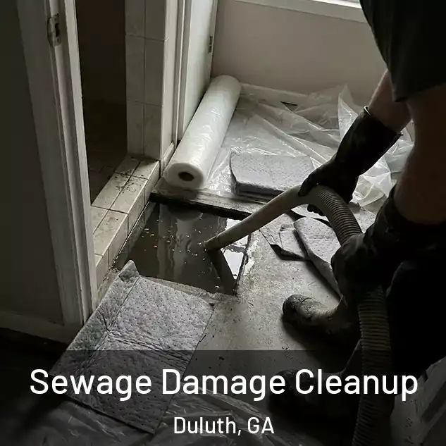  Sewage Damage Cleanup Duluth, GA